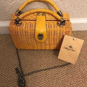 NEW Patricia Nash Wicker Ayora Crossbody Purse